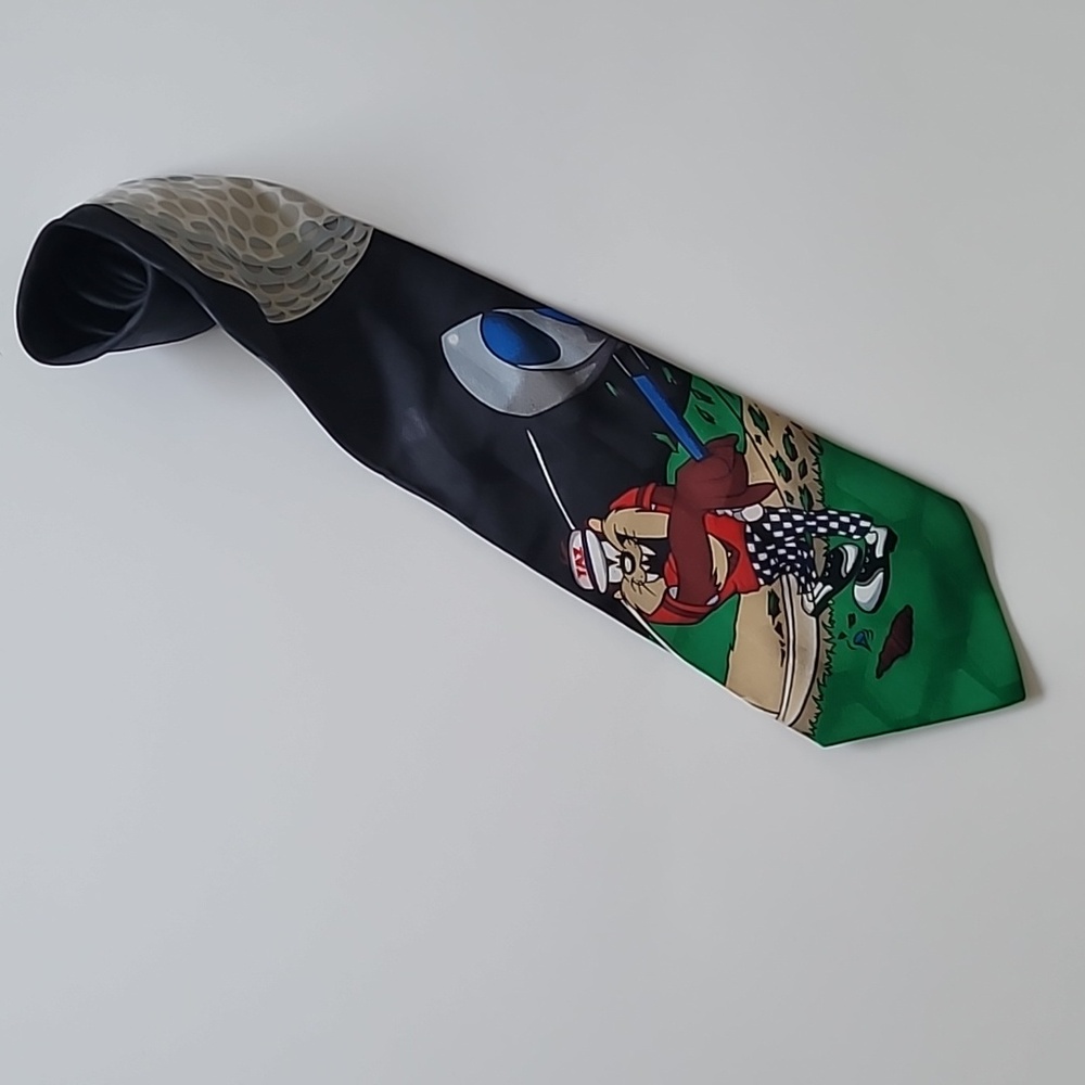 Vintage 1995 Looney Tunes Necktie Golf x 3 3/4 Taz